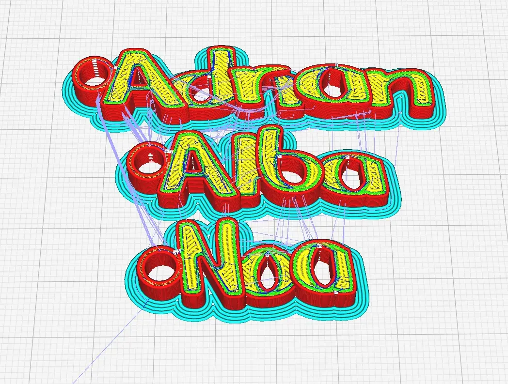 Keychain sliced for 3D printing Keychain sliced for 3D printing